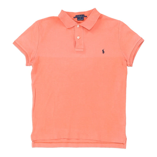 Vintage Ralph Lauren Polo Shirt - Medium Orange Cotton