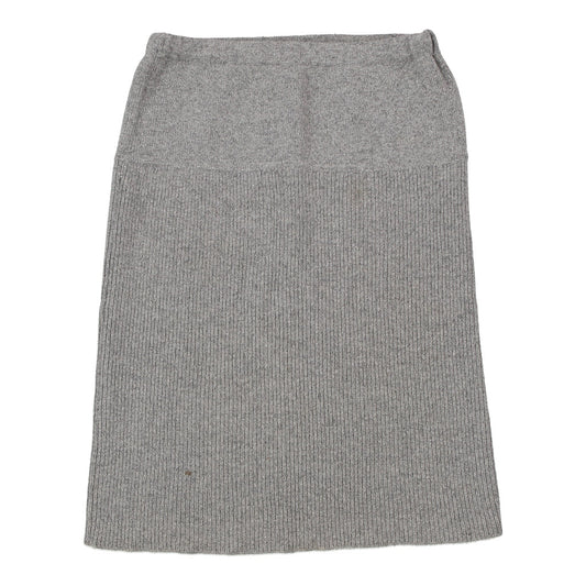 Vintage Iceberg Skirt - Medium Grey Wool
