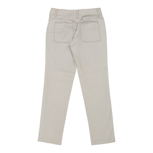 Vintage Moncler Trousers - 28W UK 6 Beige Cotton