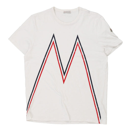 Vintage white Moncler T-Shirt - mens large