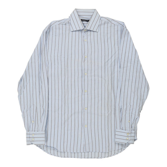 Vintage Blumarine Striped Shirt - XL Blue Cotton