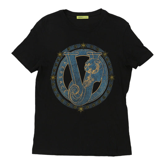 Vintage black Versace Jeans Couture T-Shirt - mens medium