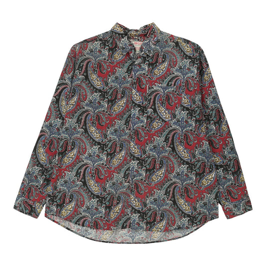 Vintage Moon Classic Patterned Shirt - XL Multicoloured Cotton