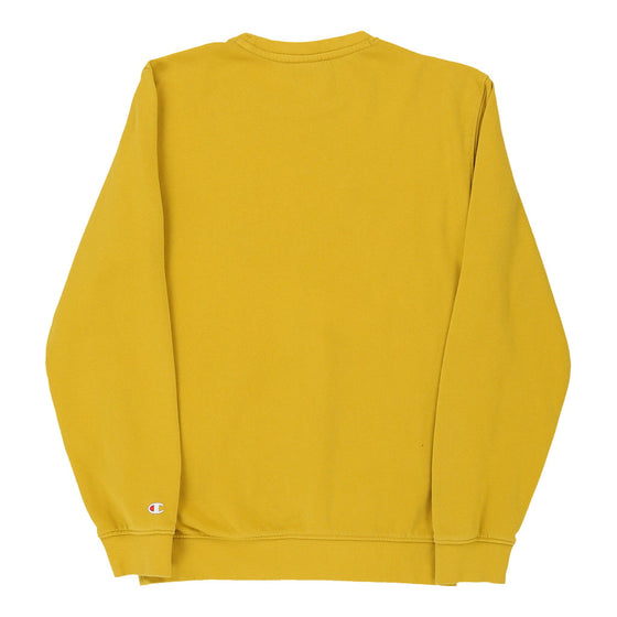 Vintage yellow Champion Sweatshirt - mens small