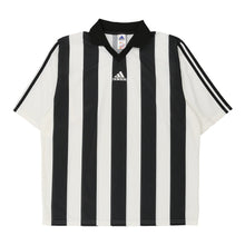  Vintage black & white Adidas Football Shirt - mens x-large