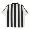 Vintage black & white Adidas Football Shirt - mens x-large