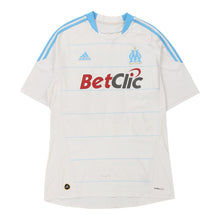  Vintage white Olympique de Marseille Adidas Football Shirt - mens large