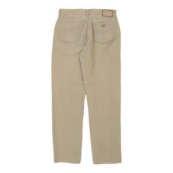 Vintage beige Armani Jeans Trousers - mens 34" waist