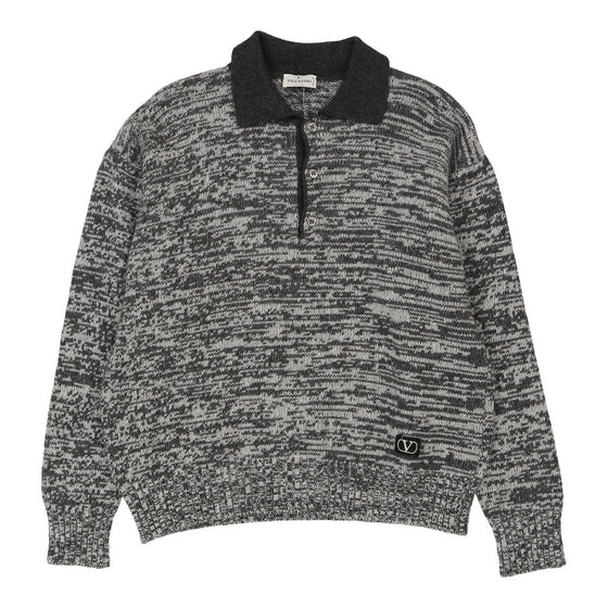 Vintage grey Valentino Jumper - mens large