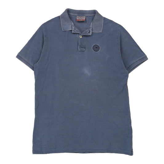 Vintage blue New Balance Polo Shirt - mens x-large
