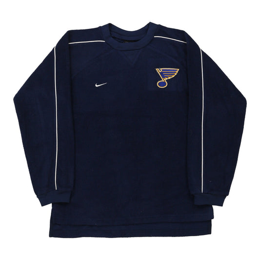 Vintage navy Age 12-14 St. Louis Blues Nike Fleece - boys medium