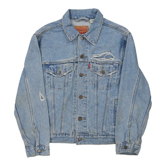Vintage Levis Denim Jacket - Large Blue Cotton
