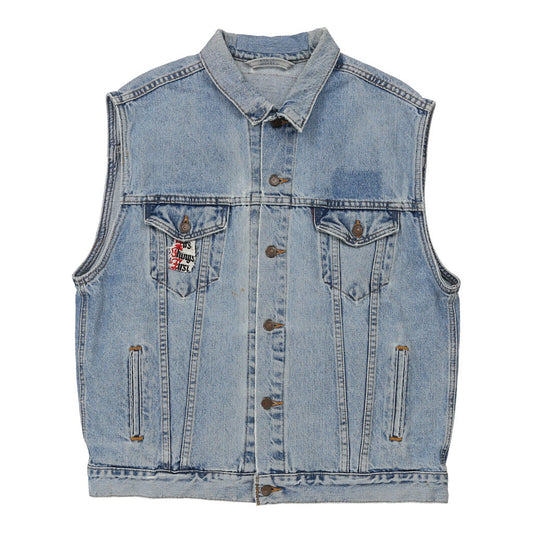 Vintage Levis Denim Gilet - 2XL Blue Cotton