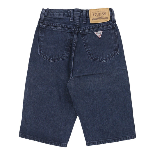 Vintage Guess Denim Shorts - 23W UK 4 Navy Cotton