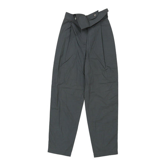 Vintage Byblos Trousers - 26W UK 8 Grey Cotton