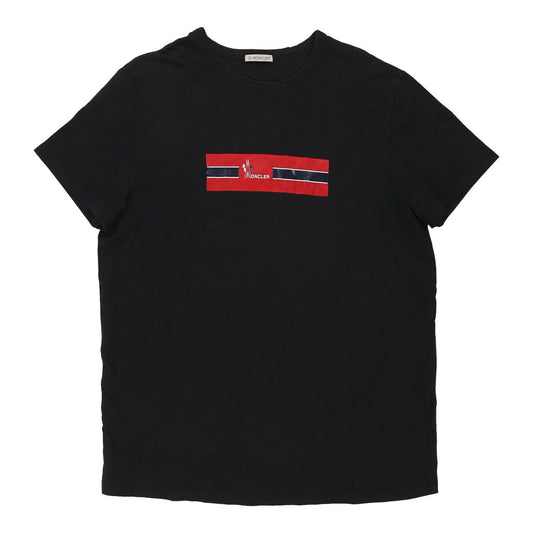 Vintage Moncler Graphic T-Shirt - XL Black Cotton