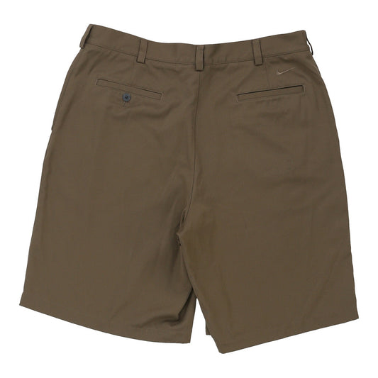 Vintage Nike Golf Shorts - 36W 10L Brown Polyester Blend