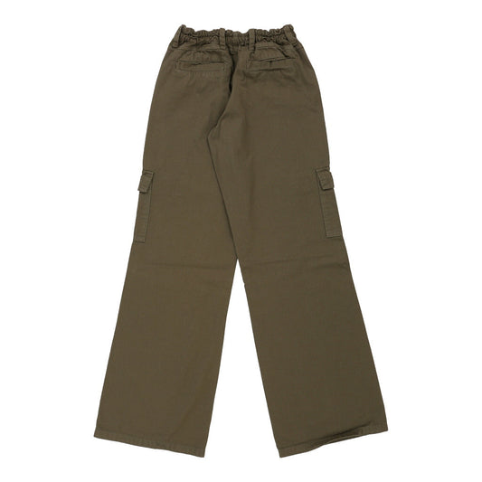 Vintage Unbranded Cargo Trousers - 26W UK 6 Khaki Cotton