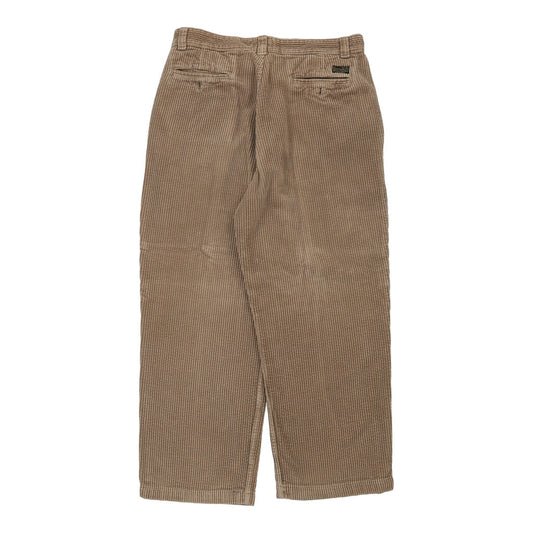 Vintage Valentino Cord Trousers - 34W 30L Brown Cotton