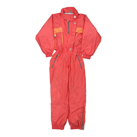 Vintage Dubin All-In-One Ski Suit - Medium Pink Nylon