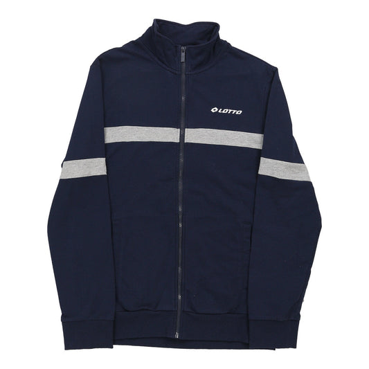 Vintage Lotto Zip Up - XL Navy Cotton Blend