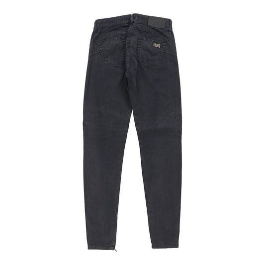 Vintage Liu Jo Skinny Trousers - 28W UK 6 Navy Cotton