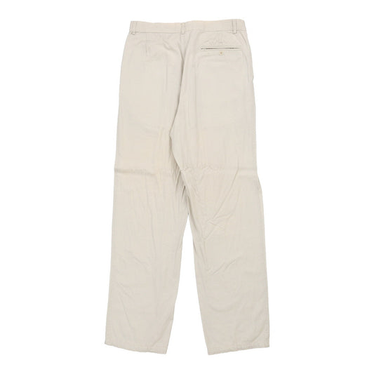 Vintage Trussardi Chinos - 29W UK 12 Cream Cotton