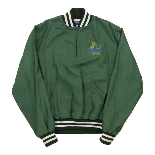 Vintage Irish Waters Golf Club Holloway Varsity Jacket - XL Green Polyester
