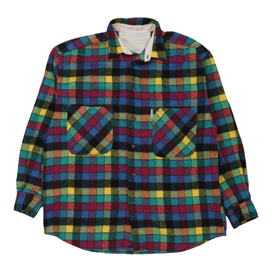 Vintage multicoloured Ginger Flannel Shirt - mens x-large