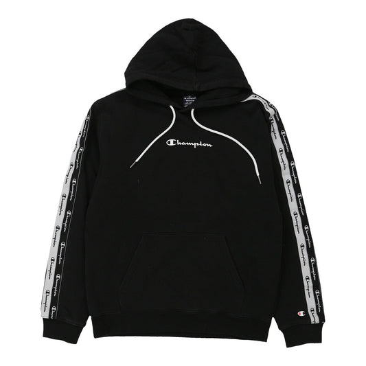 Vintage black Champion Hoodie - mens medium