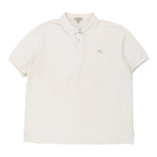  Vintage white Burberry Brit Polo Shirt - mens xx-large