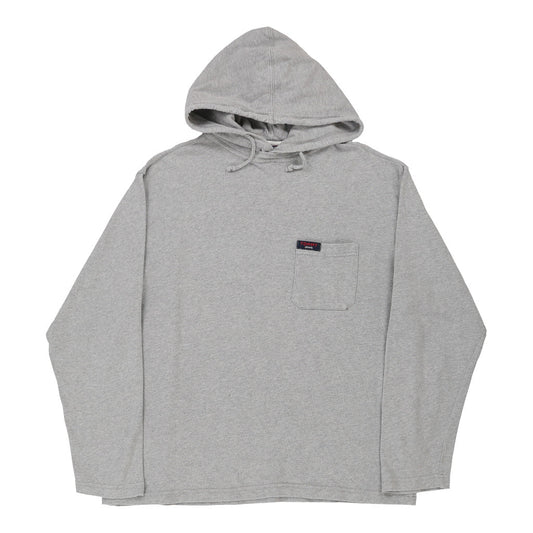Vintage grey Tommy Jeans Hoodie - mens medium