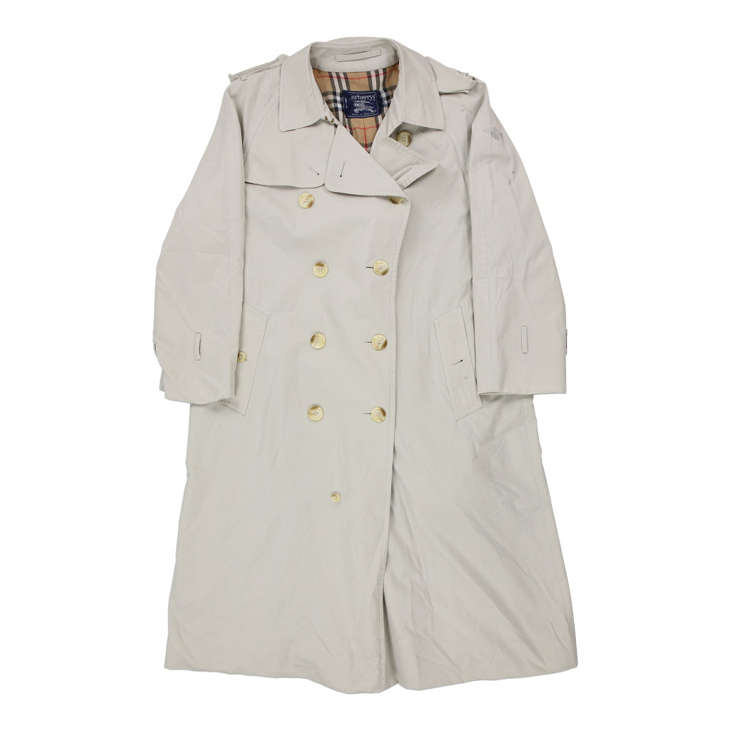 Vintage Burberry Trench Coat - XL Cream Cotton