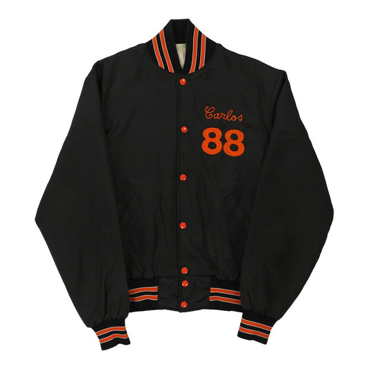 Vintage Jackson High Vikings Holloway Baseball Jacket - Medium Black Polyester