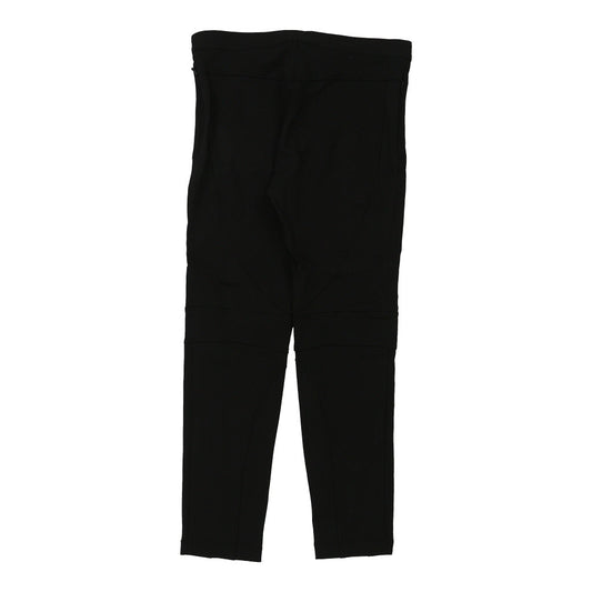Vintage Versace Trousers - 30W UK 10 Black Cotton Blend