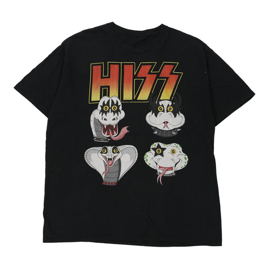 Vintage Hiss Unbranded Graphic T-Shirt - XL Black Cotton