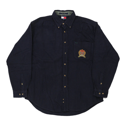 Vintage Tommy Hilfiger Shirt - Large Navy Cotton