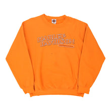  Vintage orange Black Diamond, Marion, Illinois Harley Davidson Sweatshirt - mens large