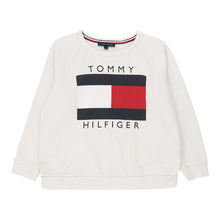  Vintage white Tommy Hilfiger Sweatshirt - womens large