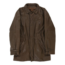  Vintage brown Hunters Leather Jacket - womens x-large
