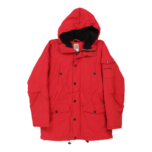 Vintage Carhartt Jacket - Large Red Polyester