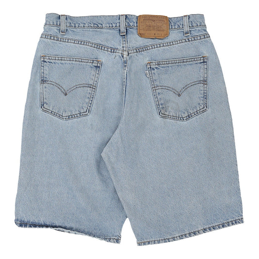 Vintage light wash White Tab 550 Levis Denim Shorts - mens 35" waist