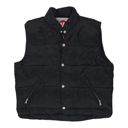 Vintage black Murphy & Nye Gilet - mens xx-large