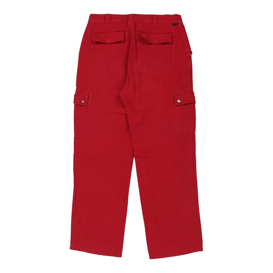 Vintage red North Sails Cargo Trousers - mens 34" waist