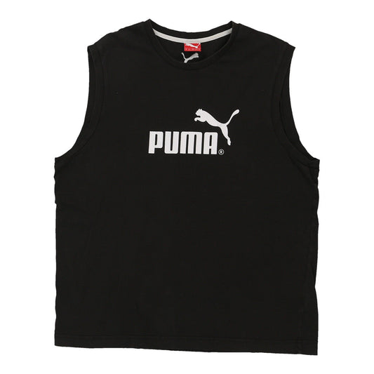 Vintage black Puma Vest - mens x-large