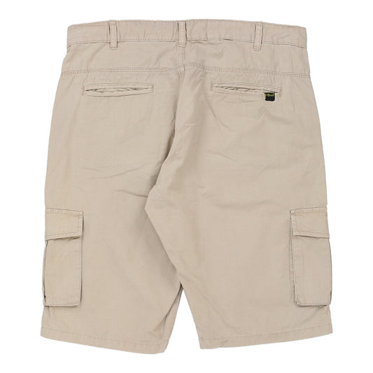 Vintage Lawley Cargo Shorts - 34W 13L Beige Cotton