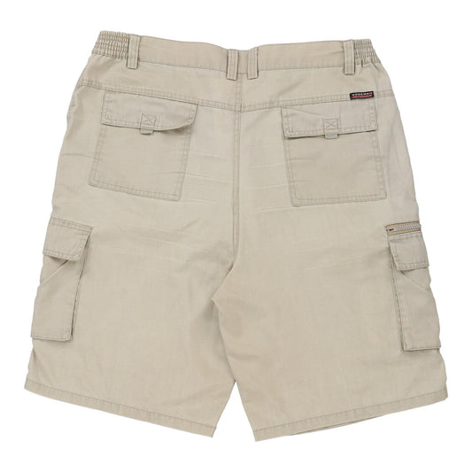 Vintage Aodeman Cargo Shorts - 38W 11L Beige Cotton