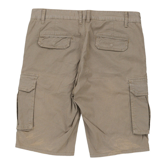 Vintage Astrolabio Cargo Shorts - 36W 12L Beige Cotton