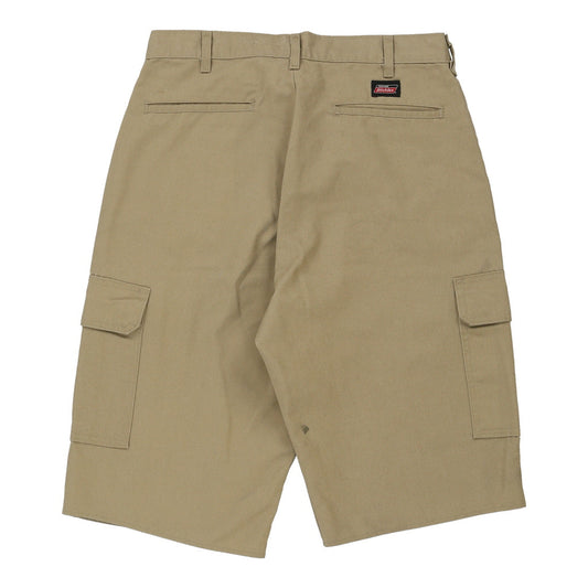 Vintage Dickies Cargo Shorts - 34W 15L Beige Cotton Blend