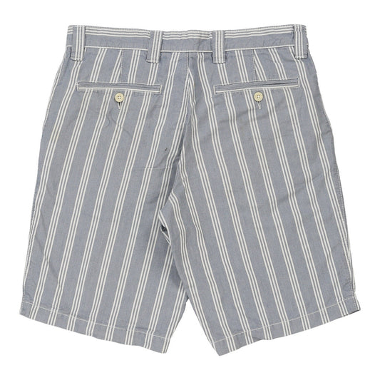 Vintage Tommy Hilfiger Striped Shorts - 32W 11L Blue Cotton